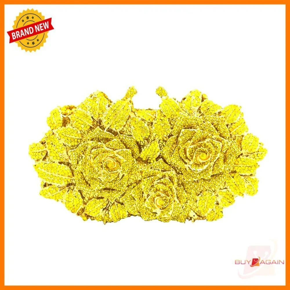 Mini Crystal Evening Clutch with Detachable Straps for Formal Events